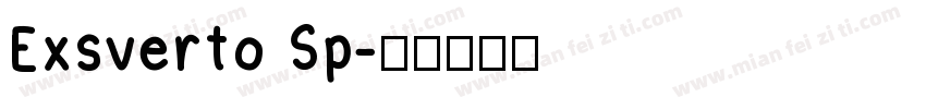 Exsverto Sp字体转换